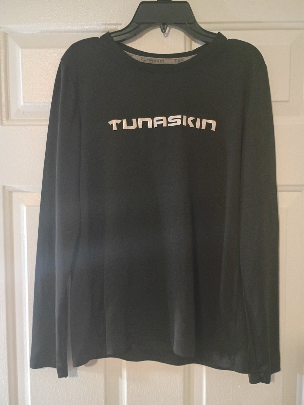 Women's Black Long Sleeve Logo Tee